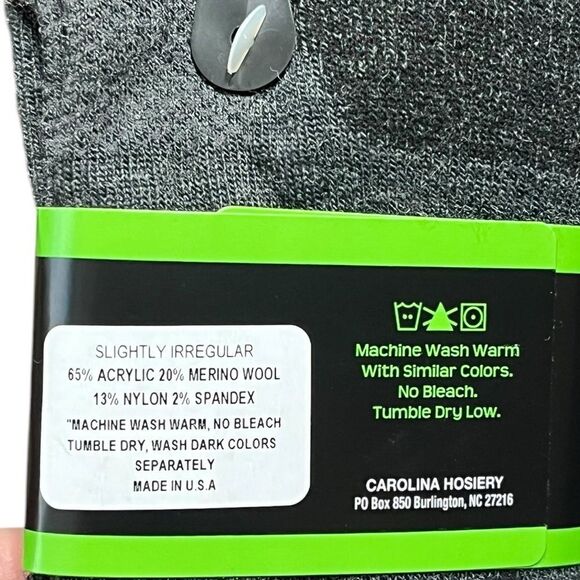 Wise Blend Men’s Merino Wool Blend Socks, Size L, NWT - Picture 3 of 4